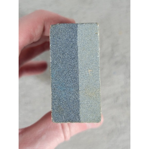 Vintage Dual Sided Sharpening Stone 6 Inch Silicon Carbide Combination Oil Stone - Picture 5 of 8